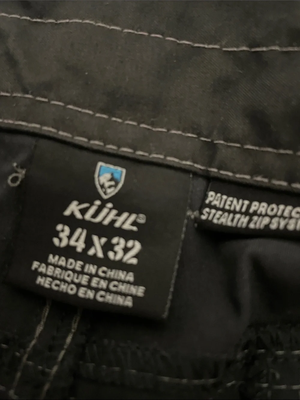 Kuhl Renegade Convertible Cargo Stealth Pant size 34X32